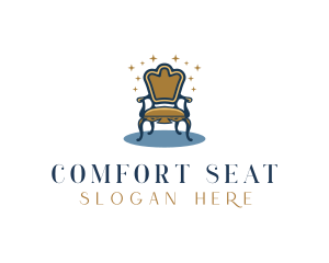 Wooden Chair Furniture logo design