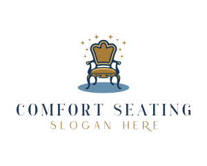 Wooden Chair Furniture logo design