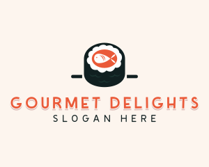 Sushi Cuisine Cooking logo design