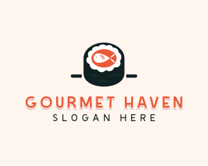 Sushi Cuisine Cooking logo design