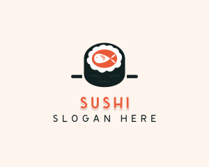 Sushi Cuisine Cooking logo design