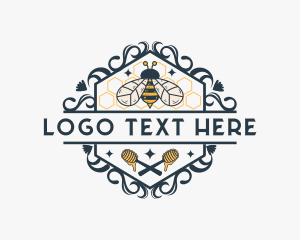 Beekeeper - Organic Honeybee Farm logo design