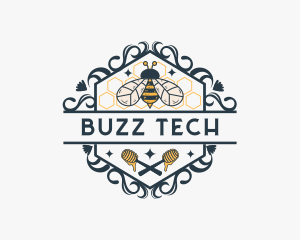 Organic Honeybee Farm logo design