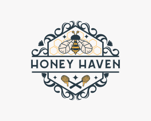 Organic Honeybee Farm logo design