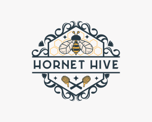 Organic Honeybee Farm logo design