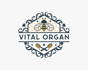 Organic Honeybee Farm logo design