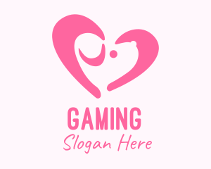 Pink Dog Heart Logo