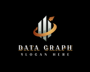 Business Arrow Graph logo design