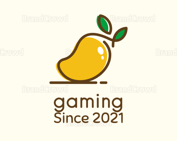 Ripe Mango Fruit Logo
