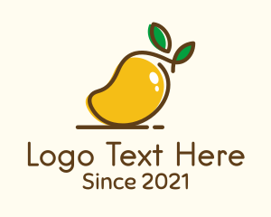 Mango Farm - Ripe Mango Fruit logo design