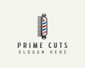 Barber Hair Comb logo design