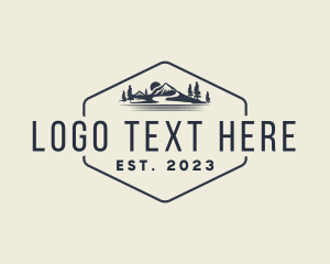 Outdoor - Camping Mountain Forest logo design