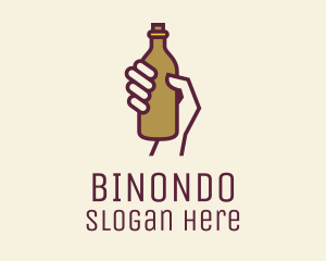 Handheld Beer Bottle Logo