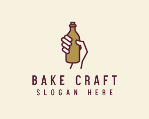 Handheld Beer Bottle logo design