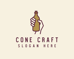 Handheld Beer Bottle logo design