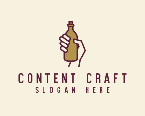 Handheld Beer Bottle logo design