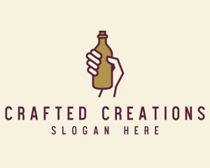 Handheld Beer Bottle logo design