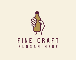 Handheld Beer Bottle logo design