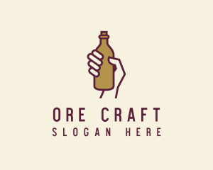 Handheld Beer Bottle logo design