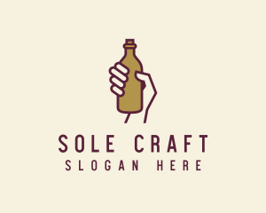 Handheld Beer Bottle logo design