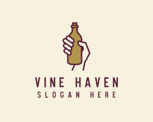 Handheld Beer Bottle logo design