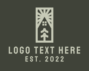 Roofing - Construction Tree House logo design