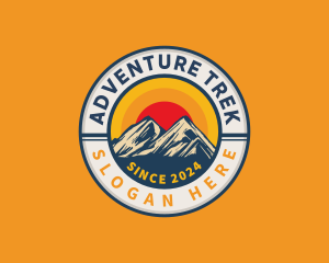 Backpacker - Outdoor Mountain Peak logo design