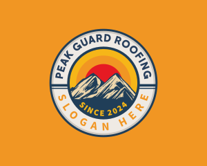 Outdoor Mountain Peak logo design