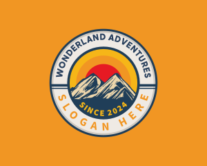 Outdoor Mountain Peak logo design