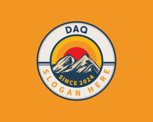Emblem - Outdoor Mountain Peak logo design