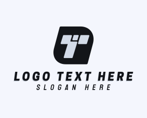 Cyberspace - Digital Technology Letter T logo design