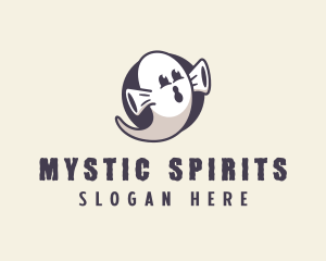 Cartoon Ghost Costume logo design