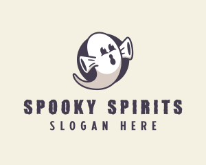 Cartoon Ghost Costume logo design