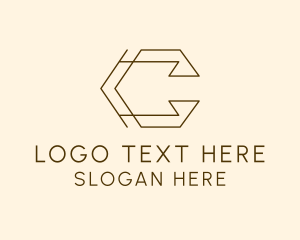 Startup - Geometric Line Letter C logo design