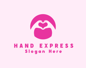 Sign Language - Love Dating Hand logo design