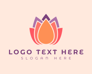 Holistic - Yoga Lotus Studio logo design