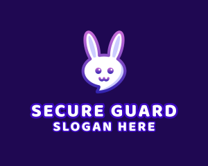 Social Media - Cute Bunny Chat logo design