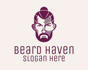 Beard - Bearded Hipster Man logo design