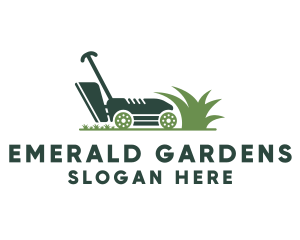 Grass Lawn Mower logo design