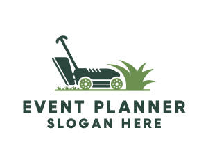 Eco Friendly - Grass Lawn Mower logo design