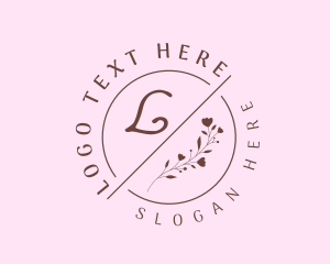 Coffee Shop - Dainty Floral Feminine Cosmetics logo design