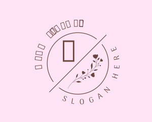 Dainty Floral Feminine Cosmetics logo design