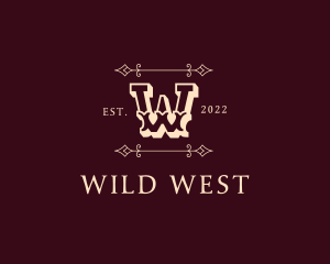 Wrought Iron Western Ranch logo design