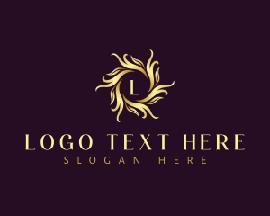 Lettermark - Floral Leaf Ornament logo design