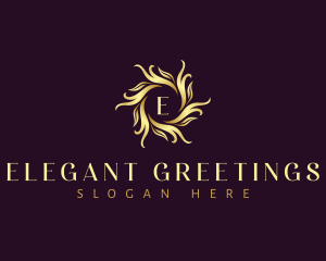 Floral Leaf Ornament logo design