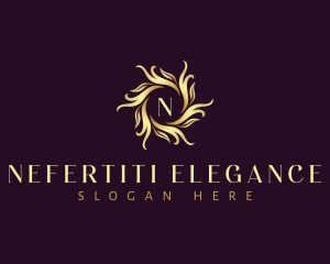 Floral Leaf Ornament logo design