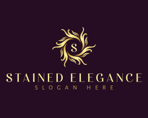 Floral Leaf Ornament logo design