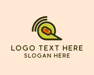 Vlogger - Microphone Signal Podcast logo design