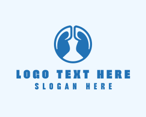 Oxygen - Respiratory Lungs Healthcare logo design