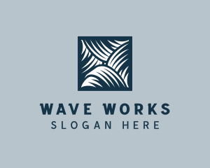 Waves Tile Pattern logo design